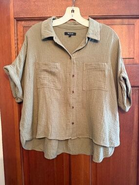 Madewell Green Blouse